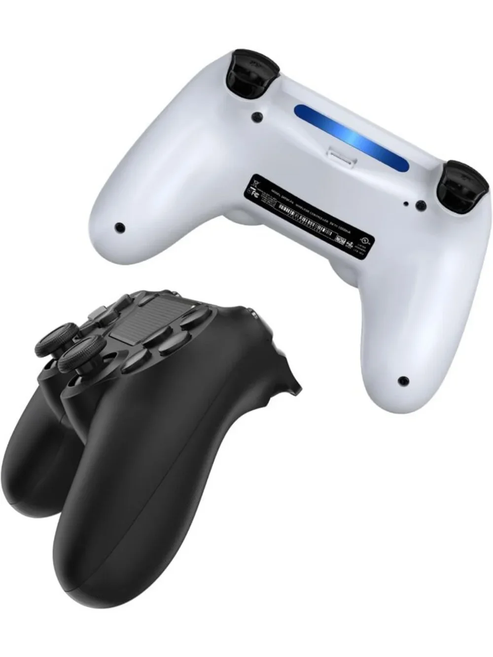 2 Pack Wireless Controllers for PS4/Pro/Slim - Black & White, Gaming Accessories